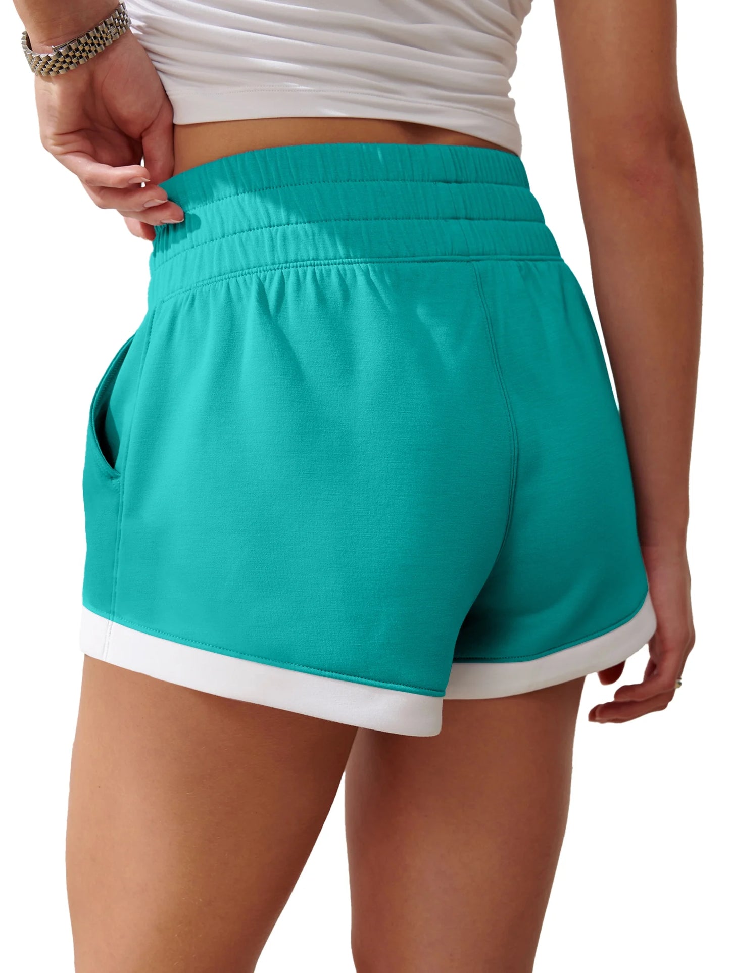 Cotton Shorts for Women Casual Shorts with Pockets