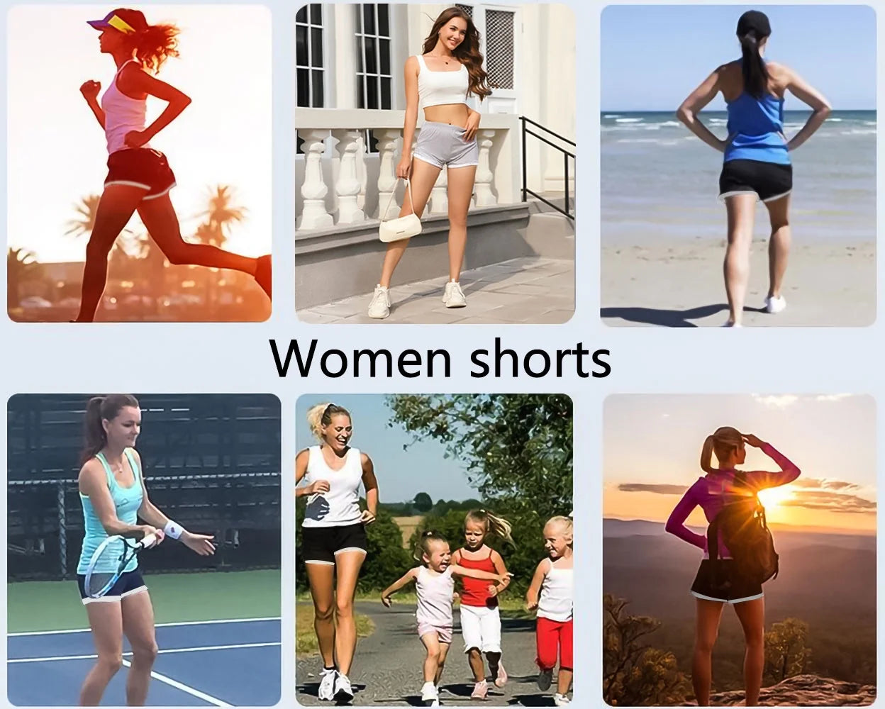 Cotton Shorts for Women Casual Shorts with Pockets